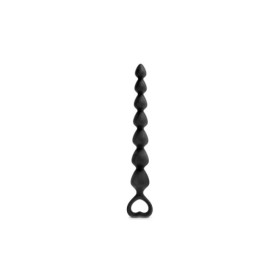 Chapelet plug anal noir 18cm 